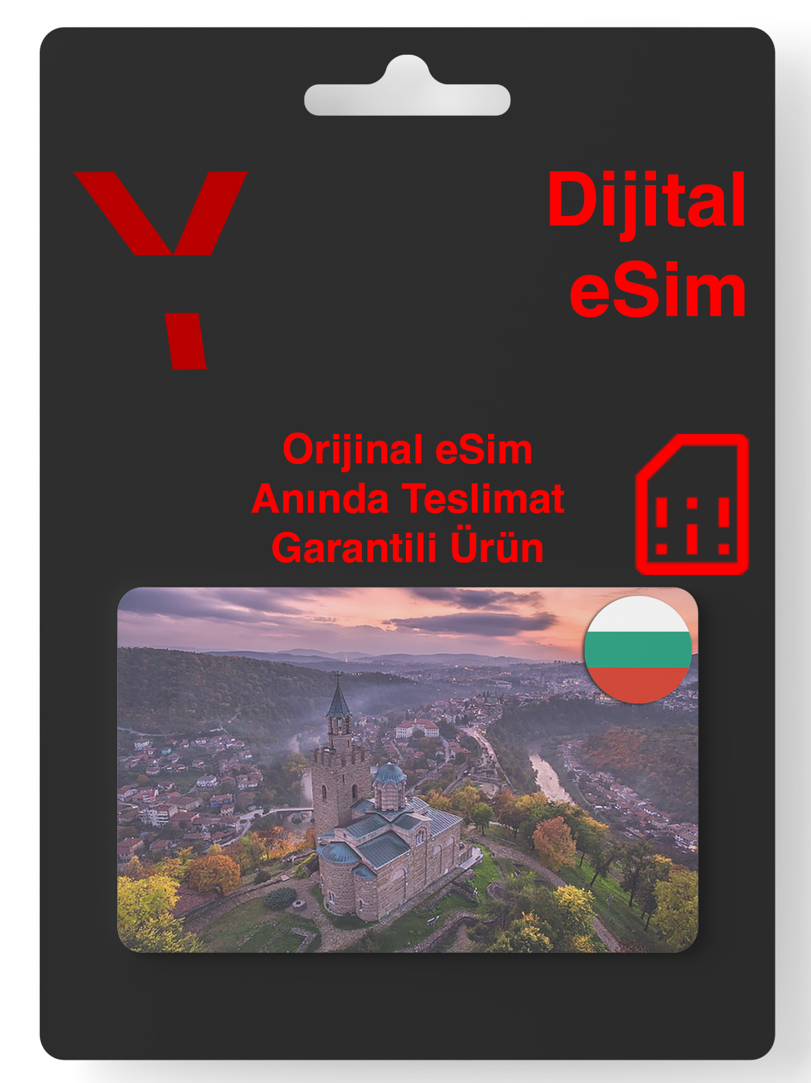 Bulgaristan Dijital eSIM - 30 Gün